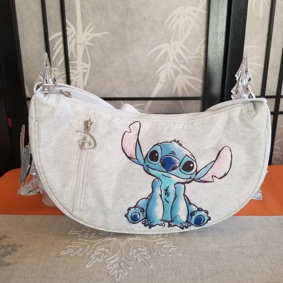 Disney Loveable Stitch Hobo Crossbody Fabric Bag - Primark - NWT - Picture 1 of 4